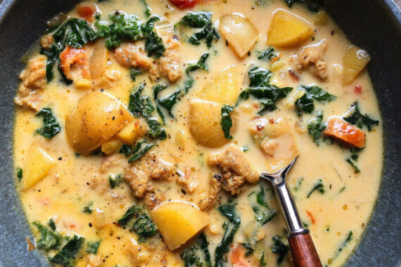 Vegetarian Zuppa Toscana Soup - Supper With Michelle